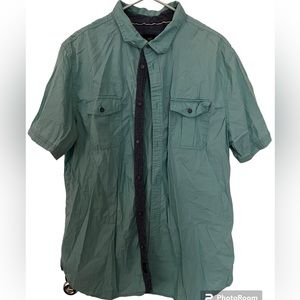 Lee Shirt Mens  XXL Short Sleeve Button Up Casual